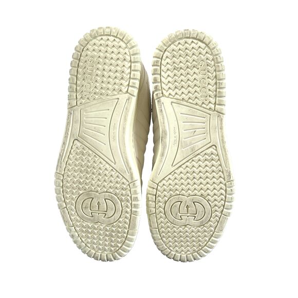 GUCCI Re-Web Low Top White Leather Sneakers Men’s Sneakers 12.5 USA $1190 main image 5
